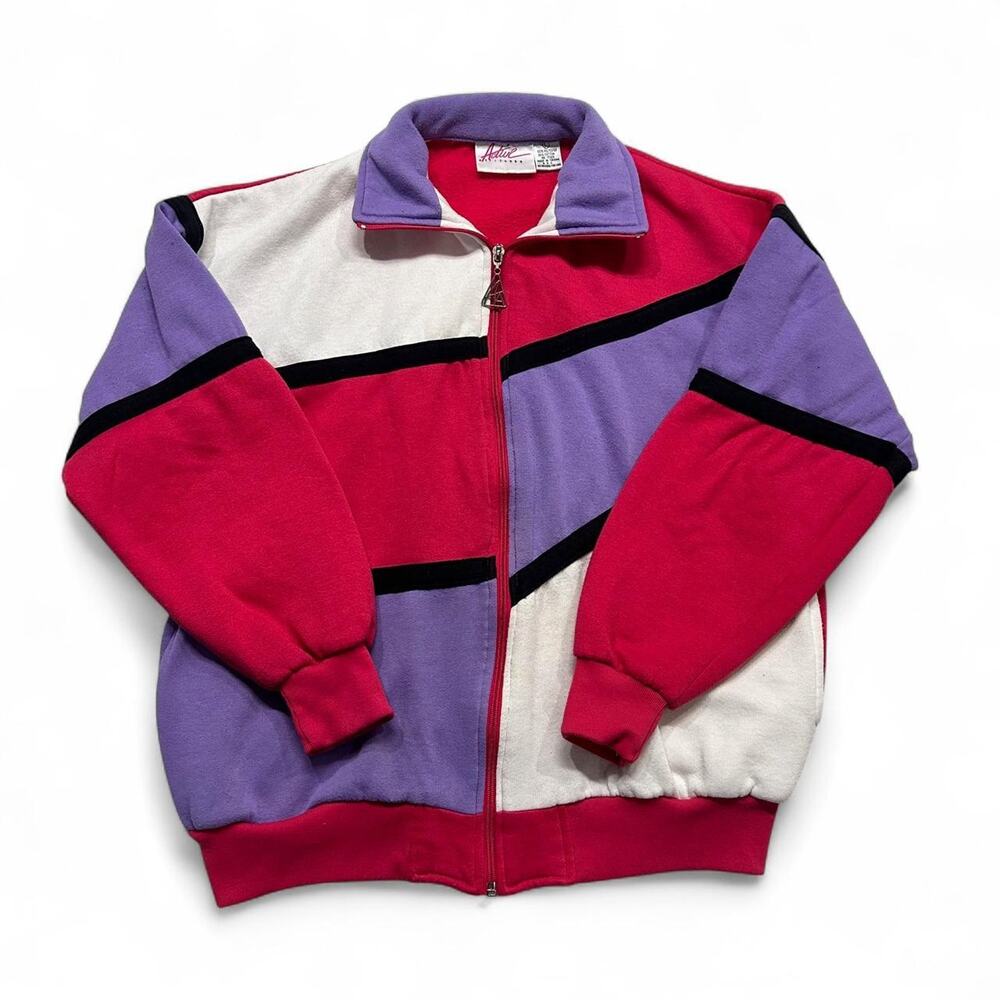 Vintage active attitudes 80s colorblock